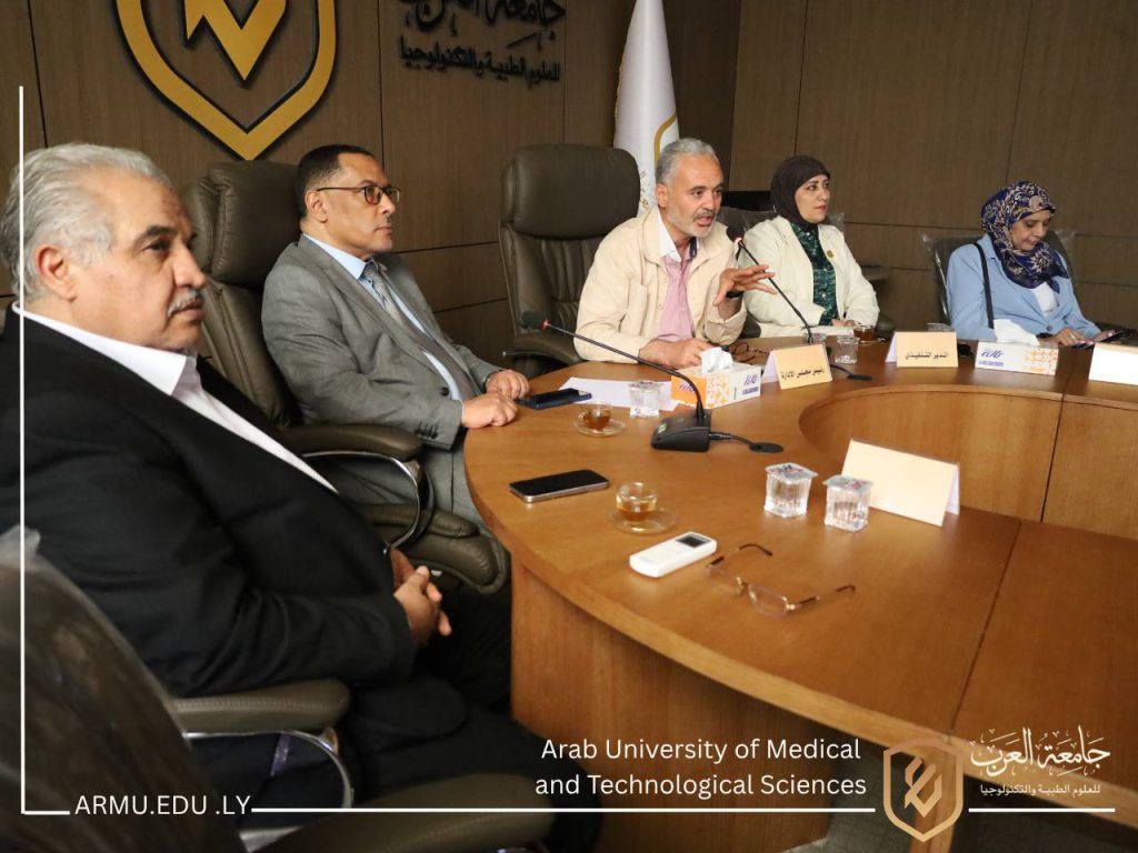 وفد “الهيئة الليبية للبحث العلمي” يزور جامعة العرب لبحث الشراكات الدولية والمنح الأوروبية