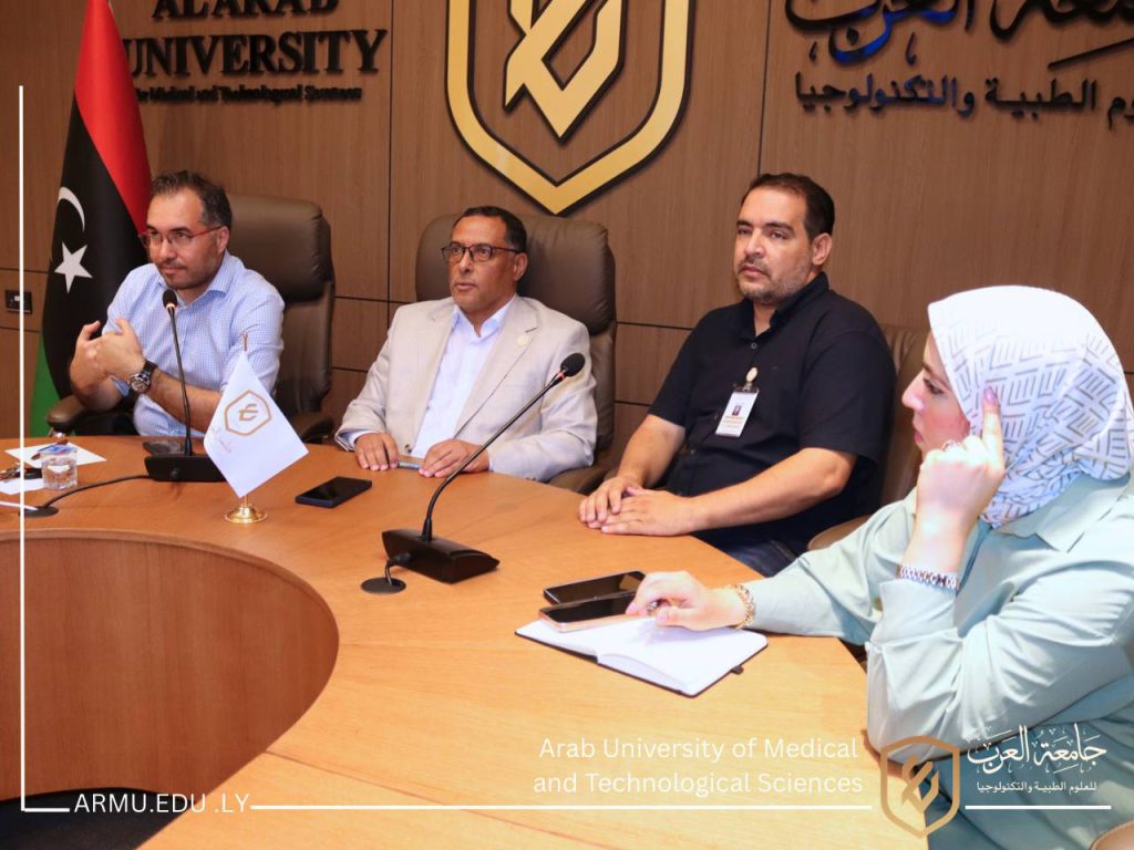جامعة العرب وشركة تبيان البريطانية تبحثان الاستعدادات النهائية للمنتدى الليبي – البريطاني – الأمريكي الأول