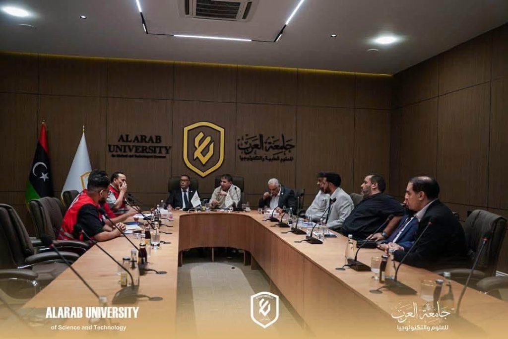 جامعة العرب للعلوم والتكنولوجيا توقع اتفاقية تعاون مع جمعية الهلال الأحمر الليبي