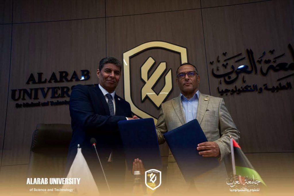 جامعة العرب للعلوم الطبية والتكنولوجيا توقّع اتفاقية تعاون مشترك مع المركز الوطني لأبحاث الإعاقة