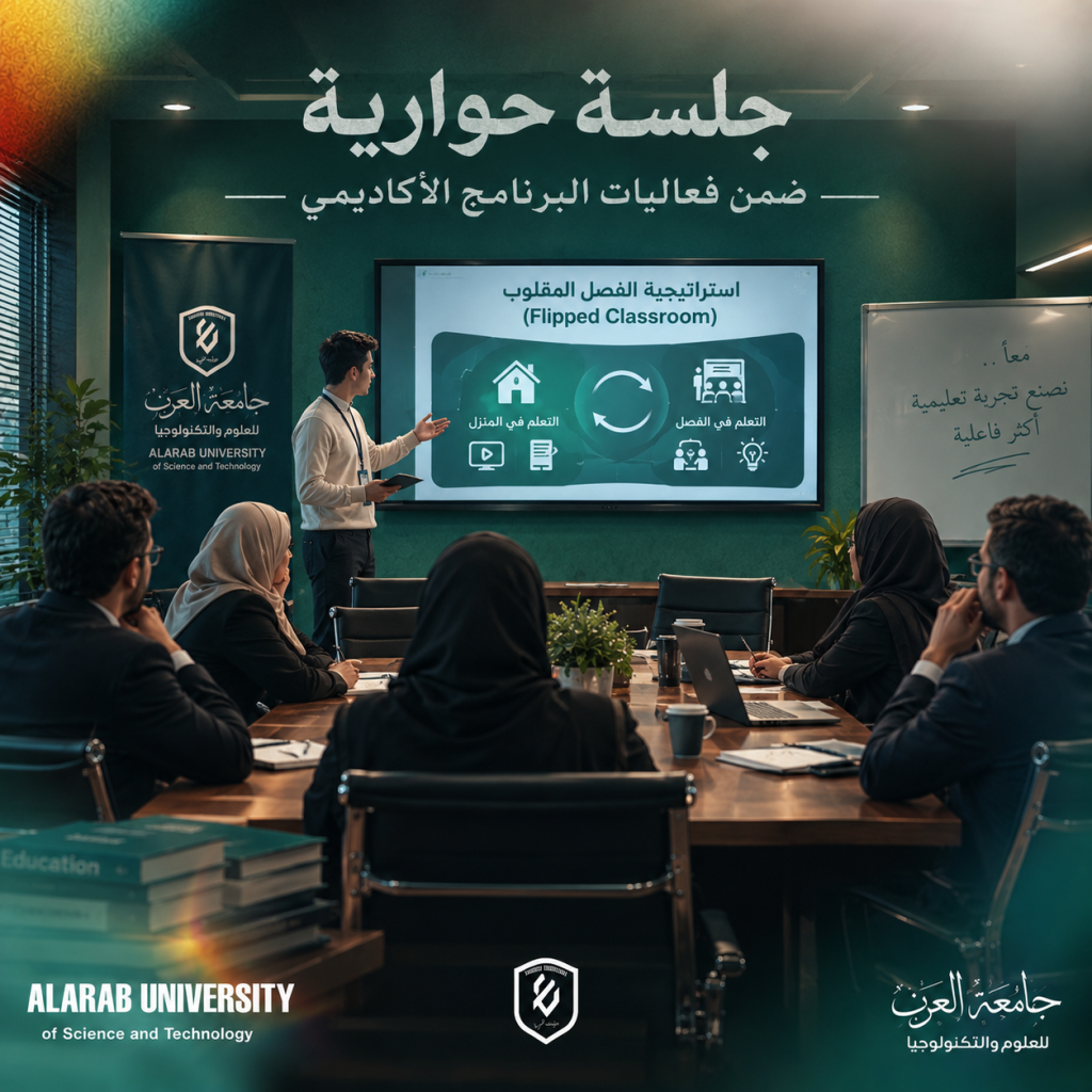 إعلان عن انطلاق برنامج تدريبي بجامعة العرب للعلوم والتكنولوجيا